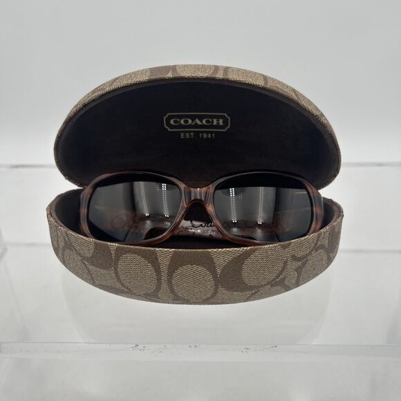 COACH “GEORGETTE” Sunglass Frame S497 55-17-135 Dark Brown Wrap G405👀⬇️+Case. - Picture 2 of 15